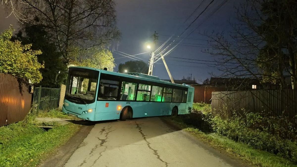 В Сергиево «заблудился» лазурный автобус