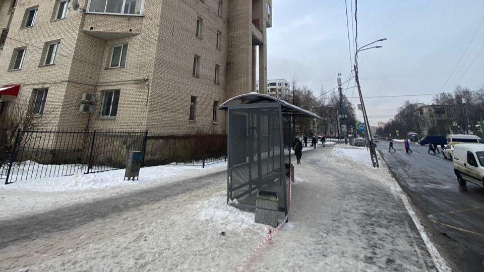 Неизвестный напал с ножом на двух мужчин у остановки на Светлановском проспекте