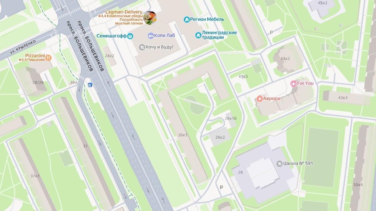 Схема: «Яндекс.Карты»