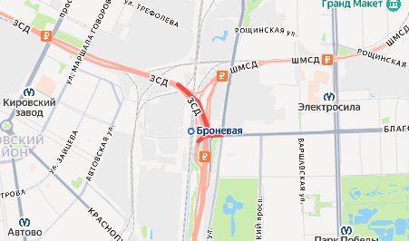 Схема: Магистрали северной столицы
