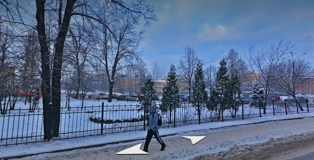 Фонтан в сквере на набережной Фонтанки, 160. Скриншот: Яндекс.Карты