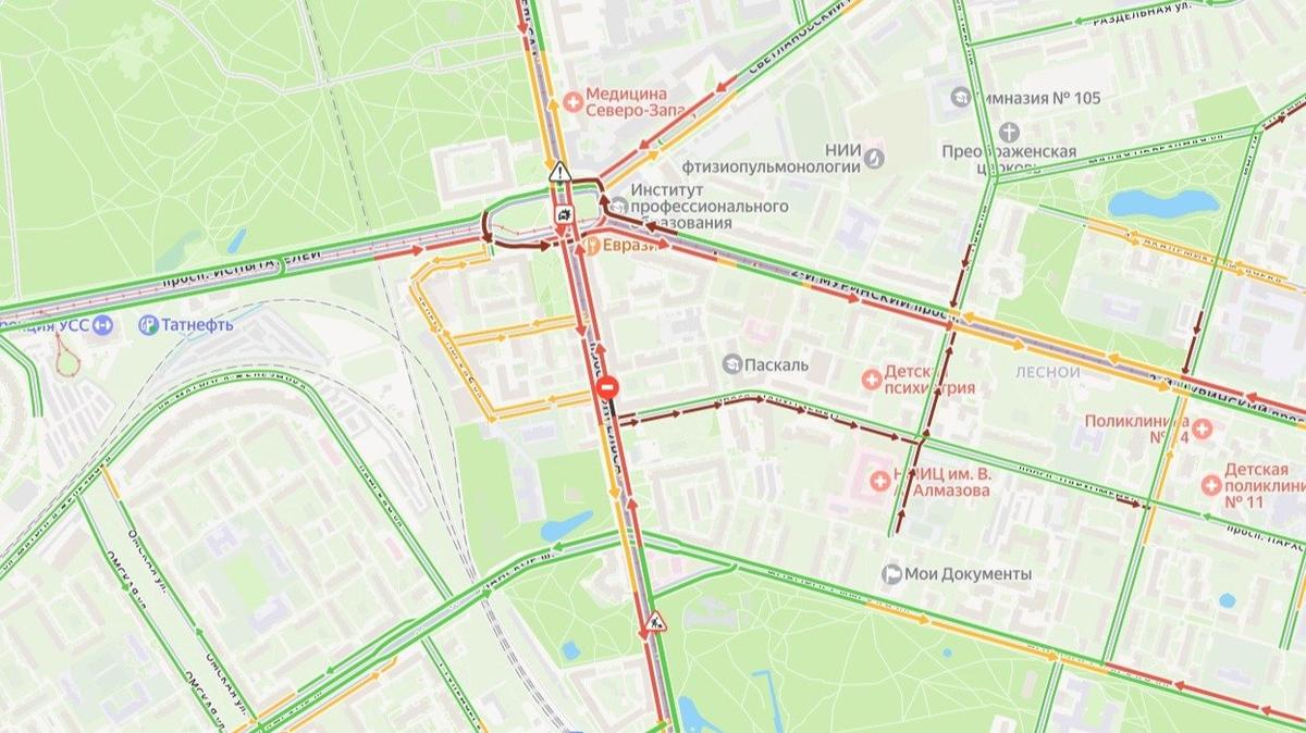 Схема: «Яндекс.Пробки»