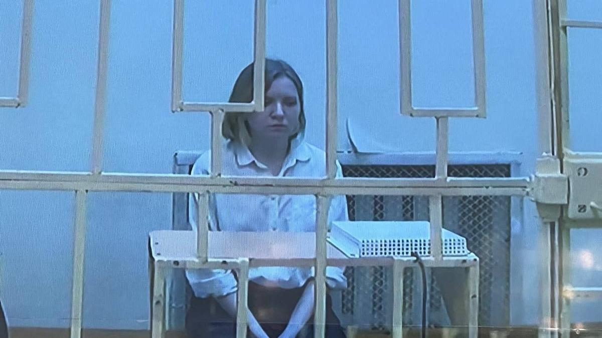 Дарья Трепова в суде. Фото:  Telegram-канал «Московские суды общей юрисдикции»