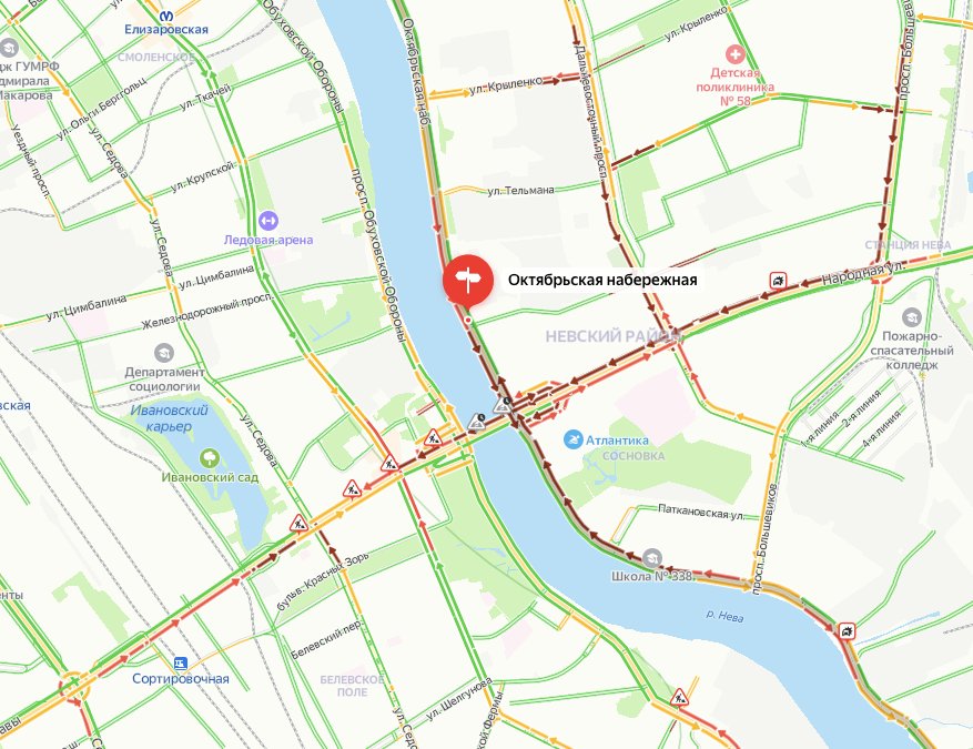 Скриншот карт сервиса «Яндекс. Карты»