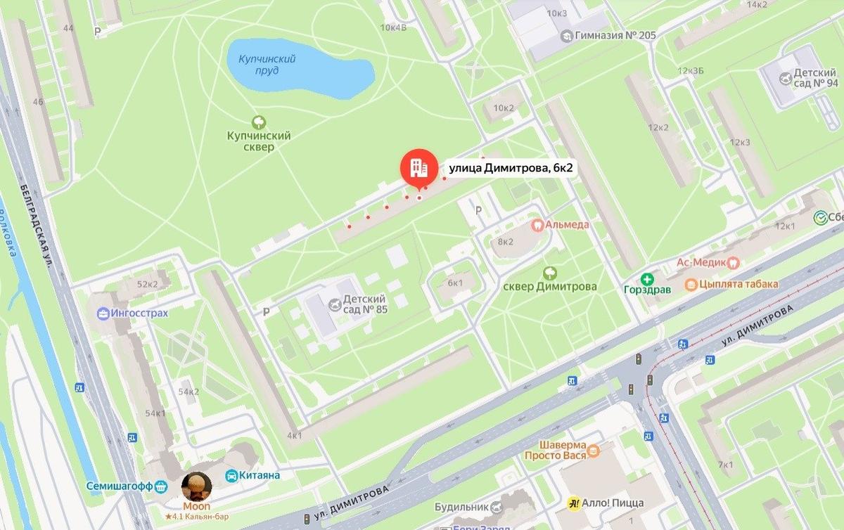 Схема: «Яндекс.Карты»