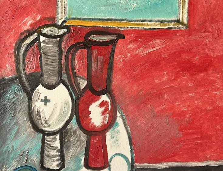 Фрагмент картины Геннадия Устюгова «Ещё зима». Изображение: предоставлено галереей