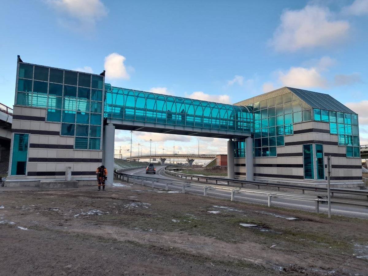 Мост на развзке КАД с Пулковским шоссе. Фото: пресс-служба ФКУ Упрдор «Северо-Запад»