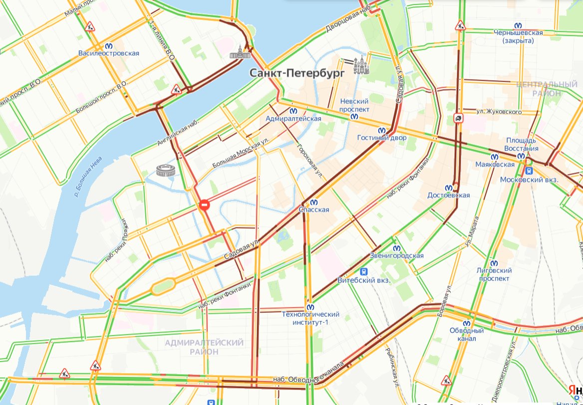 Пробки во владимире сейчас. Пробки. Карта пробок. Садовая 32 на карте СПБ.
