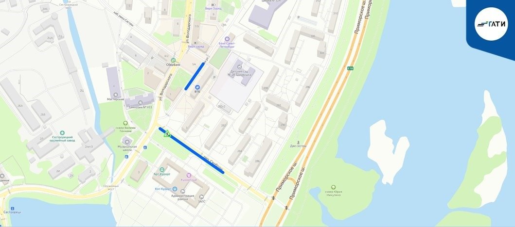 Схема: ГАТИ Петербурга