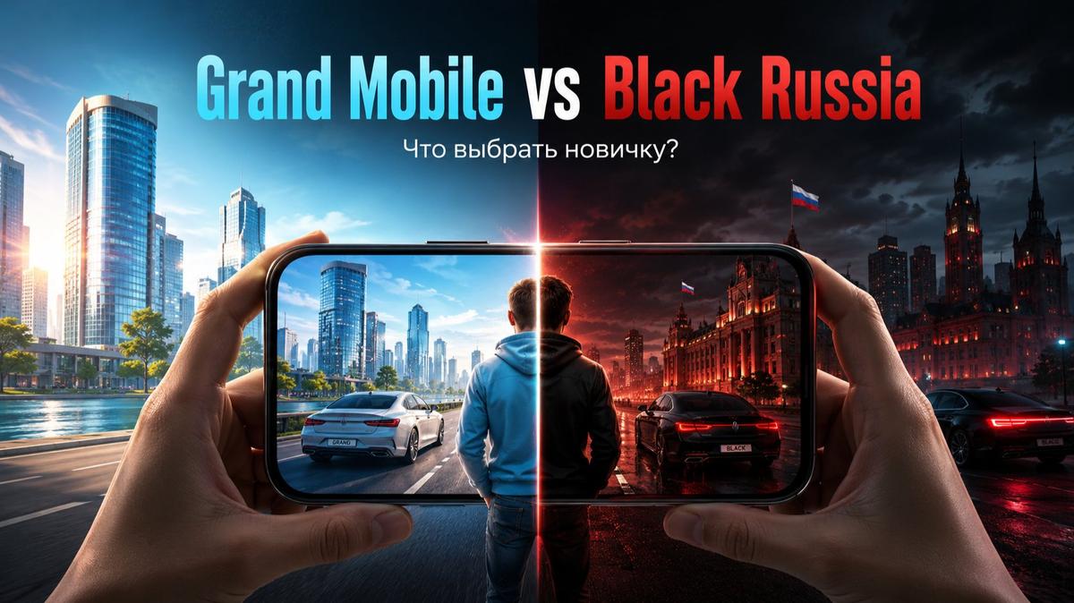 Grand Mobile или Black Russia: какая мобильная RP-игра лучше для старта