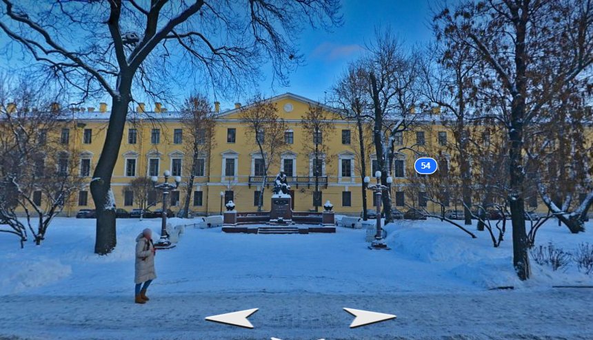 Здание Николаевского кавалерийского училища. Скриншот: Яндекс.Карты