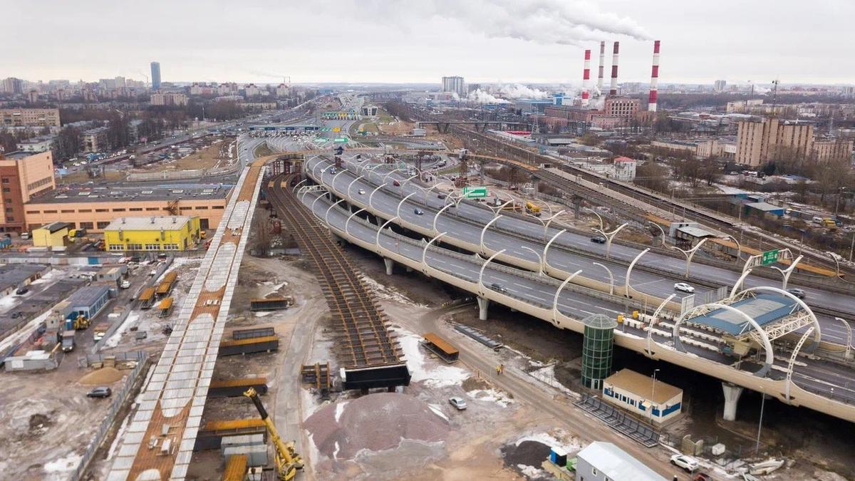 На Витебской развязке в 2023 году смонтируют большую часть металлоконструкций