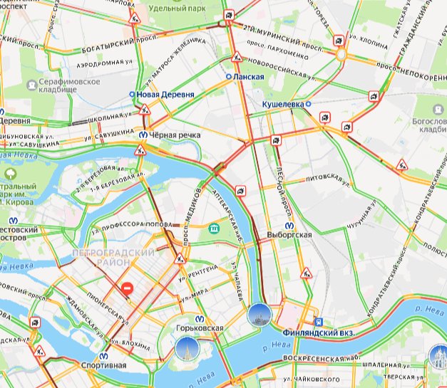 Скриншот: Яндекс.пробки