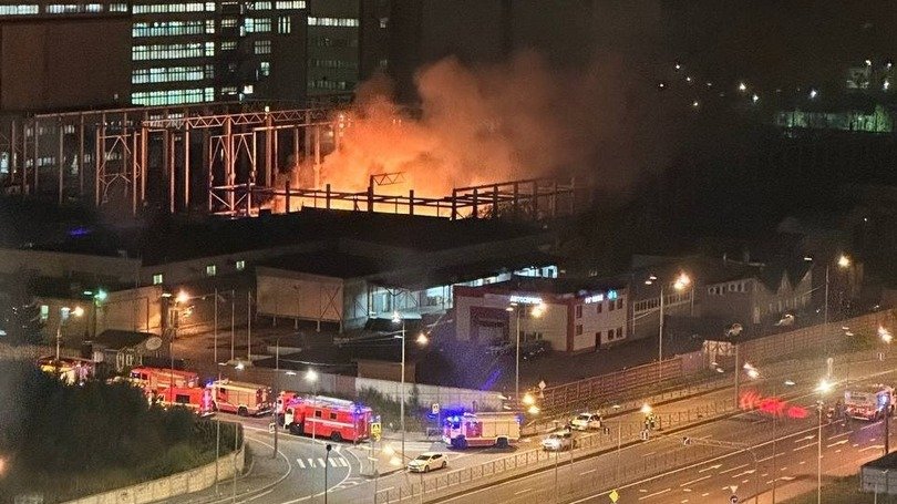 В Московском районе произошло возгорание на территории пункта утилизации мусора