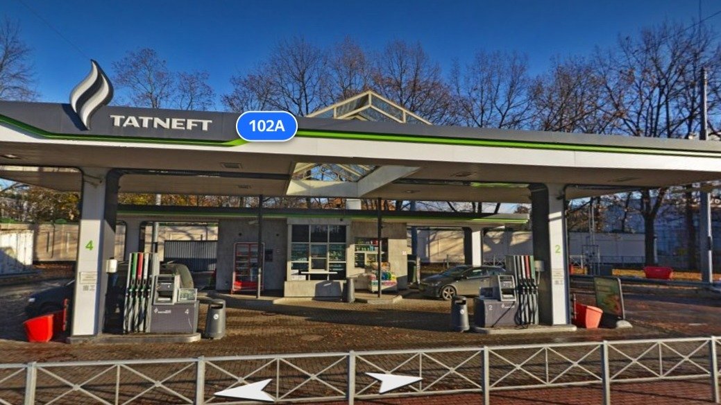 Заправка на Московском проспекте. Скриншот с «Яндекс Карт»