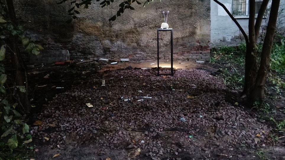 Место, где ранее находилась галерея «Гараж». Фото: Марина Абаджева
