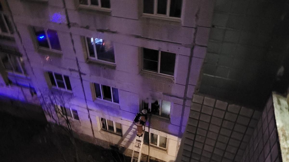 Пожар в Московском районе Фото: предоставлено читателями