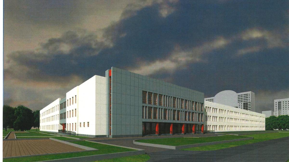 Школу на 1 375 мест начали строить в Калининском районе