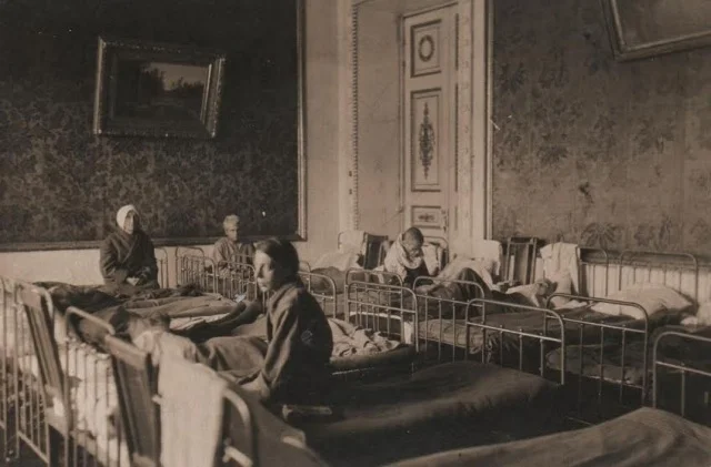 Палата для жителей Ленинграда, страдающих дистрофией, Синяя гостиная