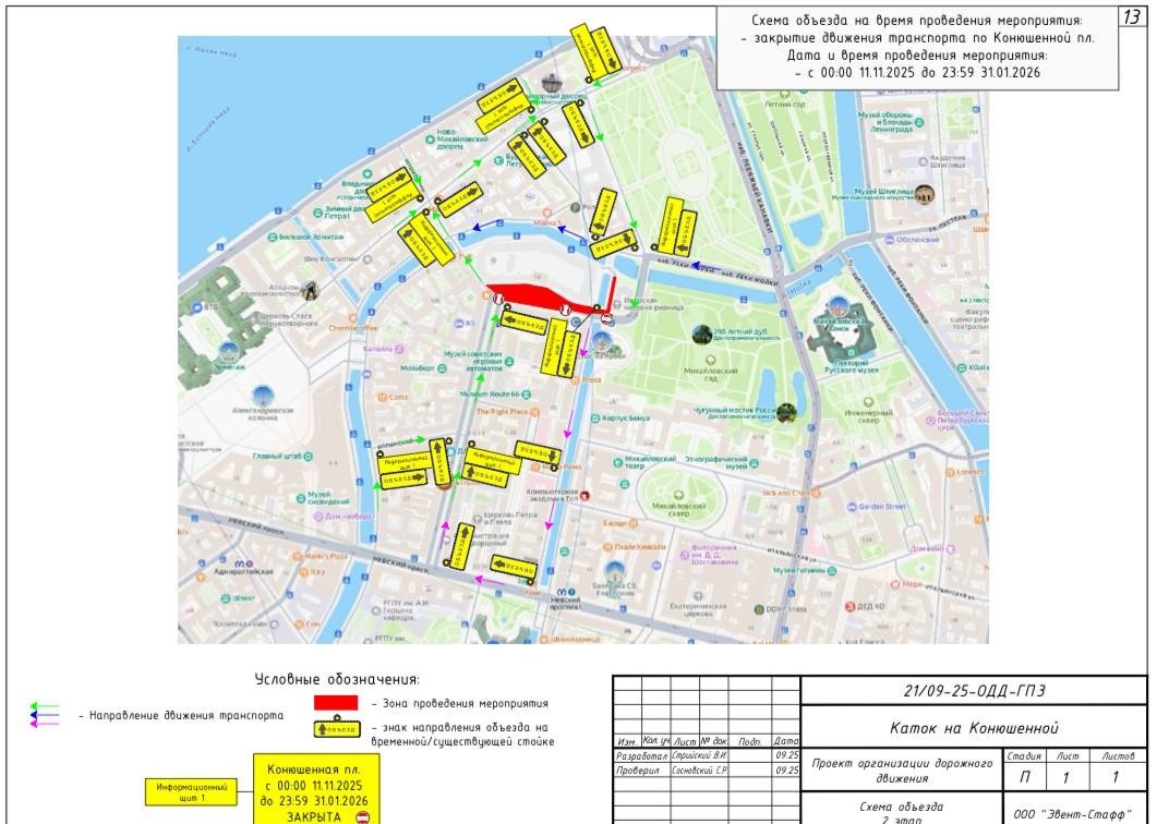 Схема: СПб ГКУ «ДОДД»