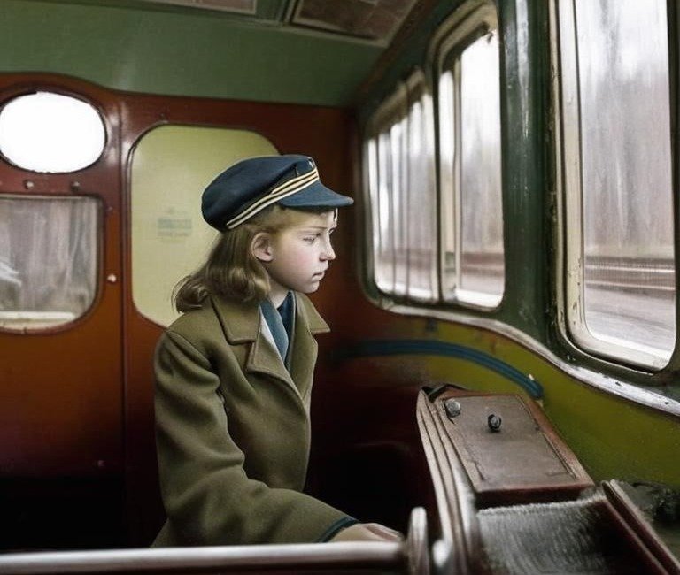 У нас нет фотографий Ольги в детстве, но так её представила нейросеть.