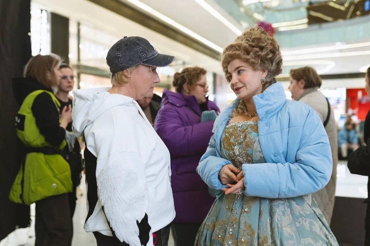 На съёмках фильма. Радда Новикова и Ирина Пегова. Фото: из личного архива Радды Новиковой