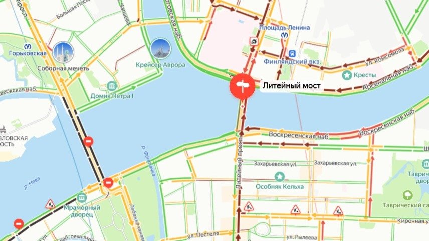 Скриншот «Яндекс. Пробки»
