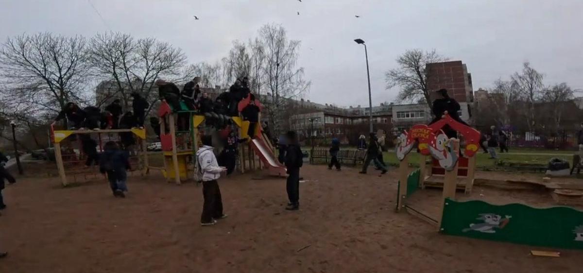 Перед началом сходки. Скриншот из видео, предоставленного участником акции