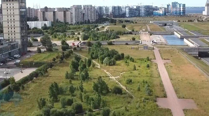 Территория вдоль Морской набережной. Фото: пресс-служба администрации Василеостровского района