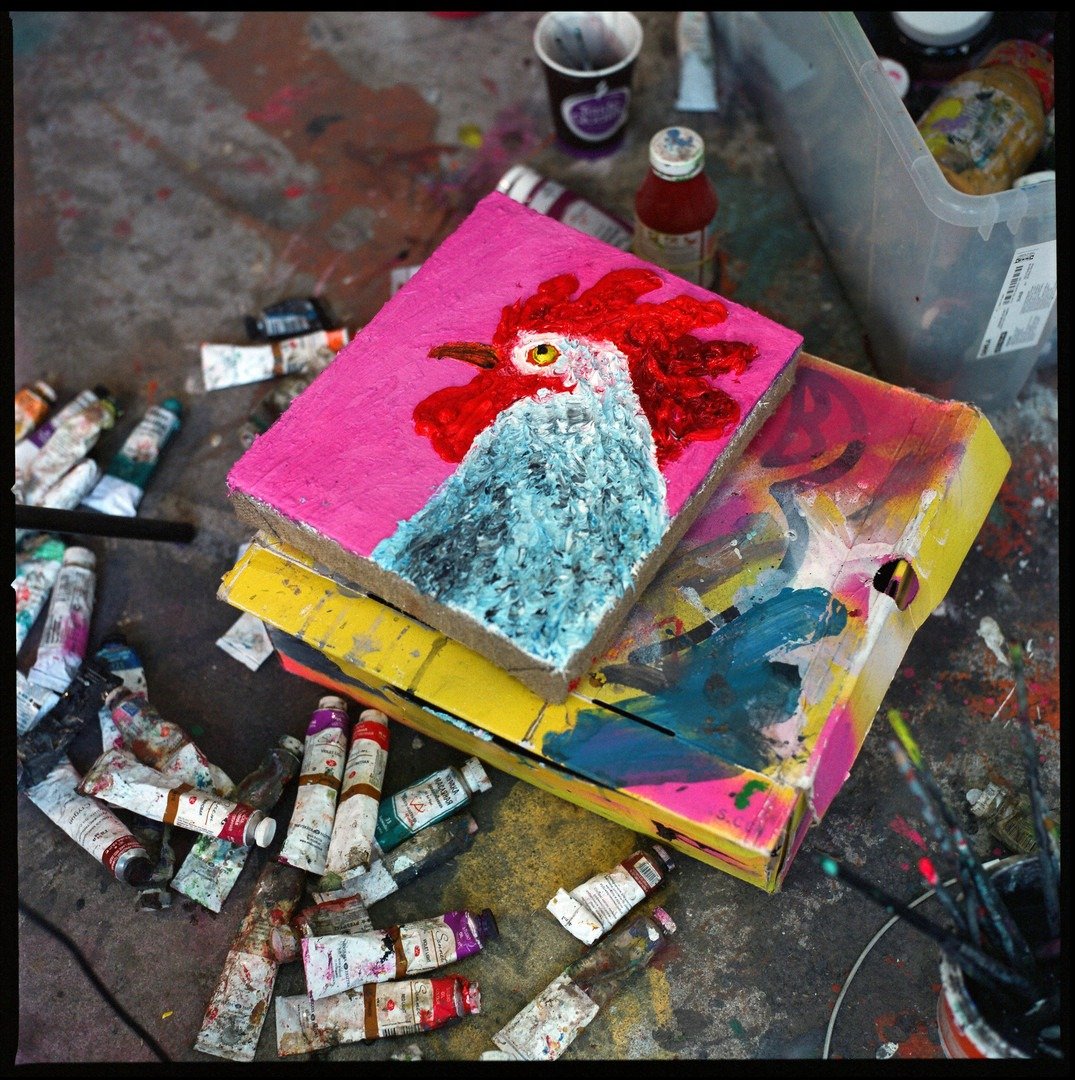 В мастерской Виктора Забуги. Антон SelOne. Проект «Цех культуры». 2023