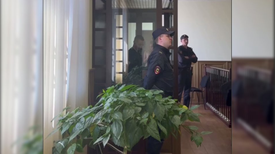 Скриншот видео объединённой пресс-службы судов Петербурга