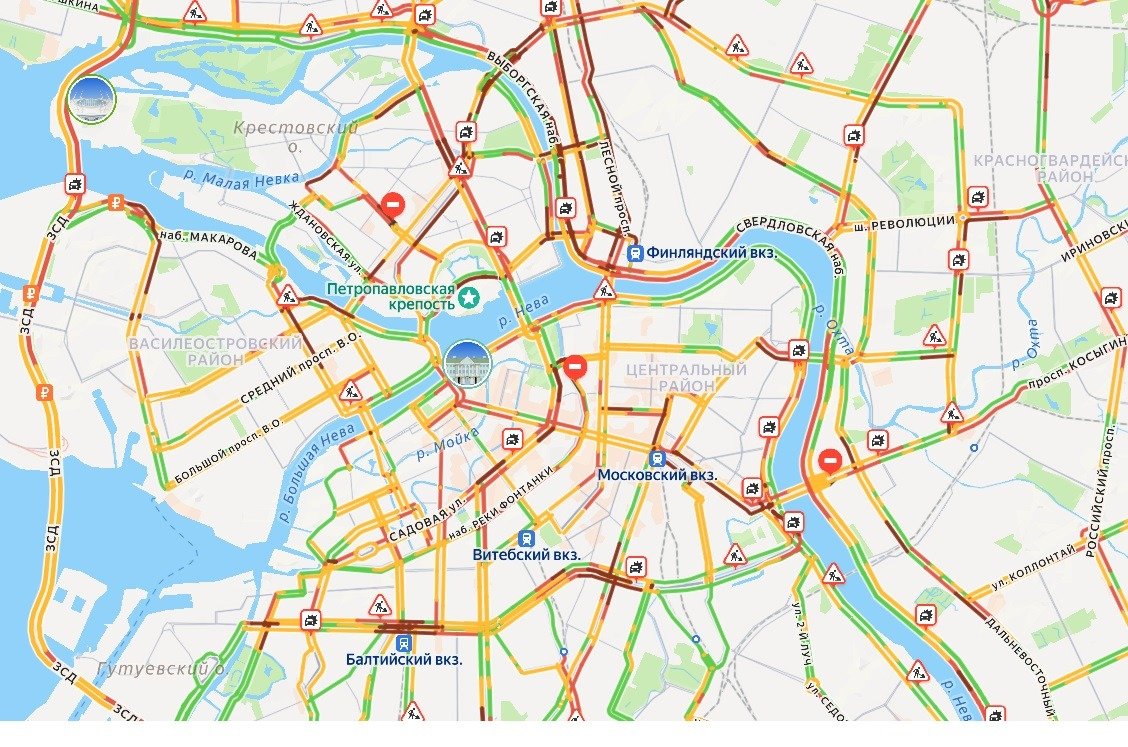 Скриншот: «Яндекс. Пробки»