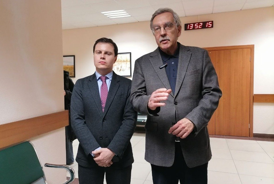 Член федерального политического комитета партии «Яблоко» Иван Большаков (слева) и член фракции партии в петербургском ЗакСе Александр Шишлов. Фото: MR7