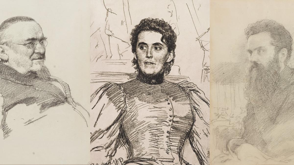 Карандашный Репин: кого и как рисовал великий живописец на листочках