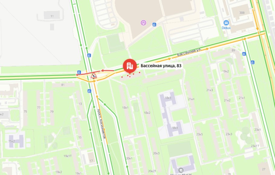 Скриншот карт сервиса «Яндекс. Карты»