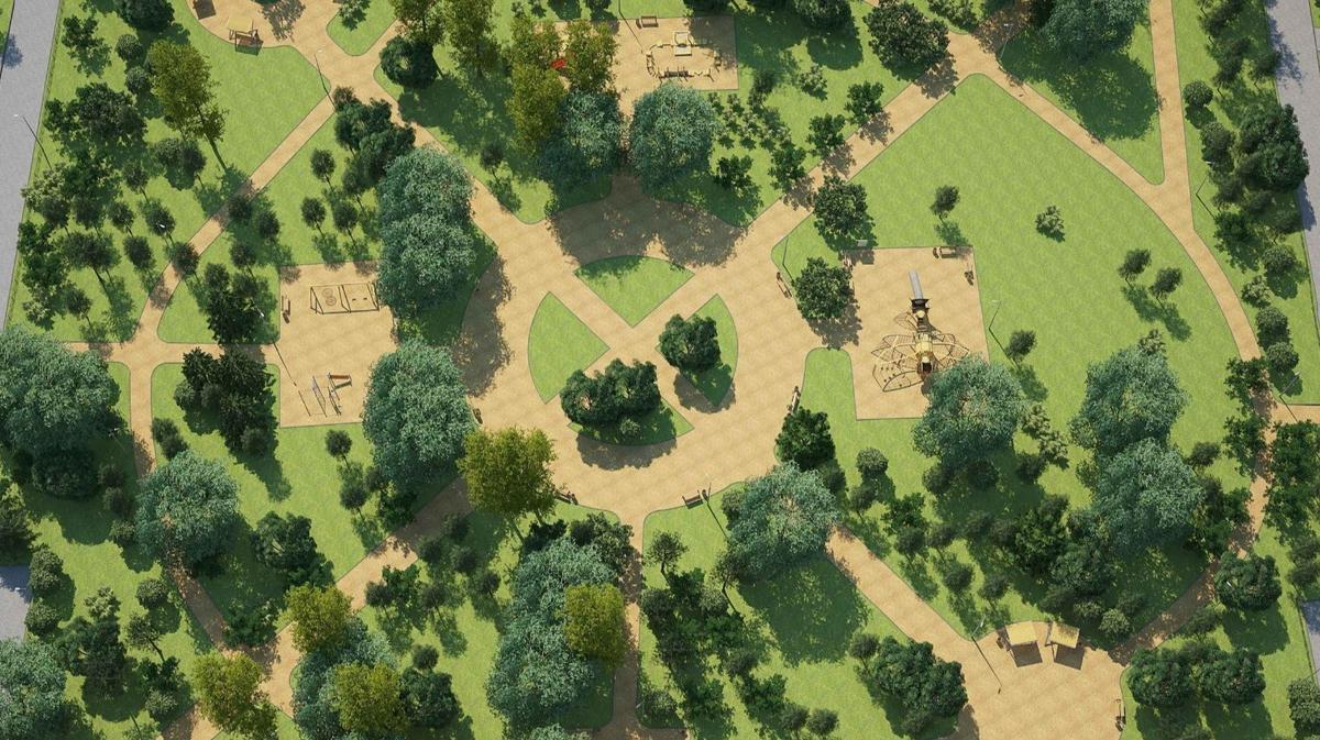 В сквере на Гражданском проспекте сделают спортивные площадки и зону отдыха