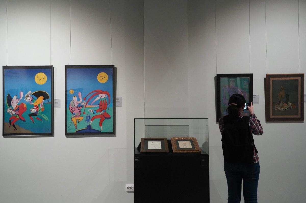 Картины Михаила Шемякина. Фото: Павел Борисенко / MR7