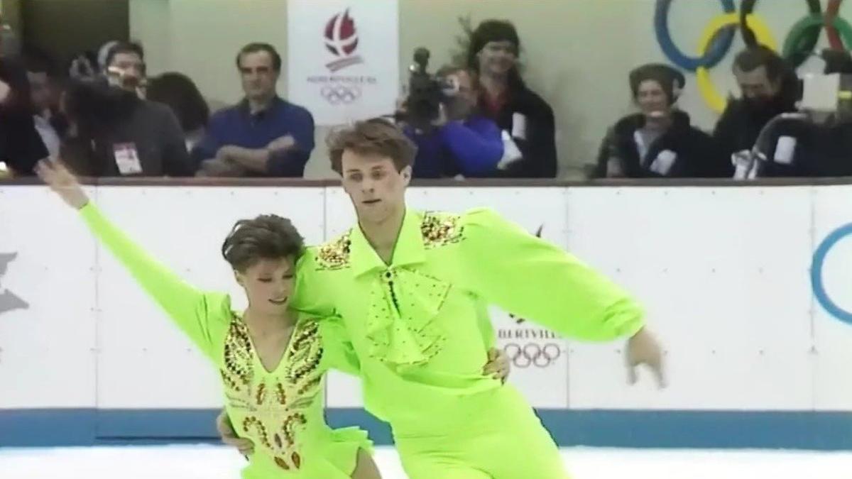 Евгения Шишкова и Вадим Наумов на Олимпиаде-1992. Скриншот видео на YouTube