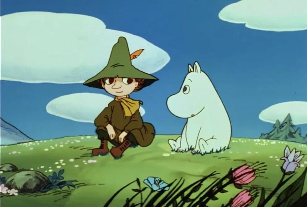 Кадр из мультсериала «Приключения муми-троллей» (1990)