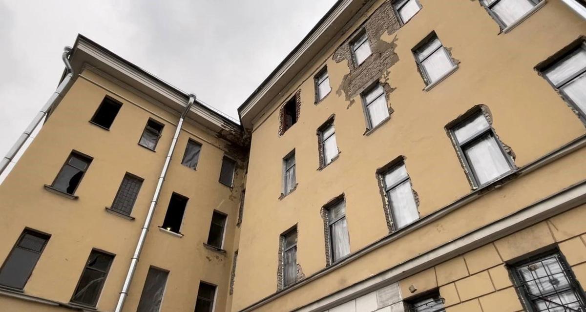 Дом на Задворной улице. Фото: Telegram-канал вице-губернатора Петербурга Анатолия Повелия