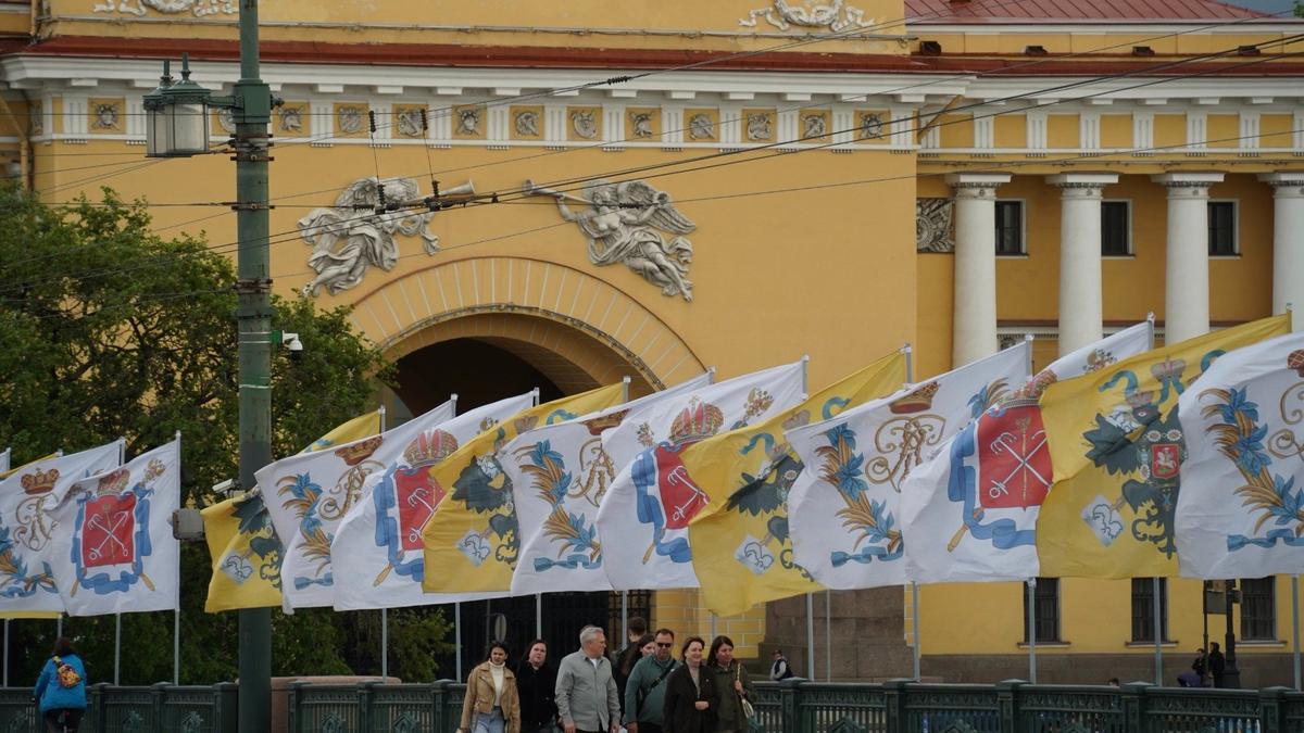 На украшения ко Дню города и дню рождения Петра I в Петербурге потратили 20,4 миллиона рублей