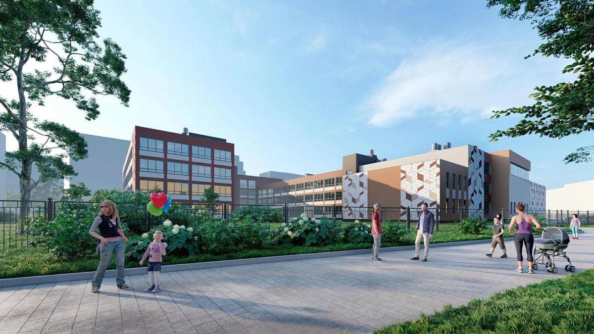 Смольный опубликовал проект новой школы на Васильевском острове