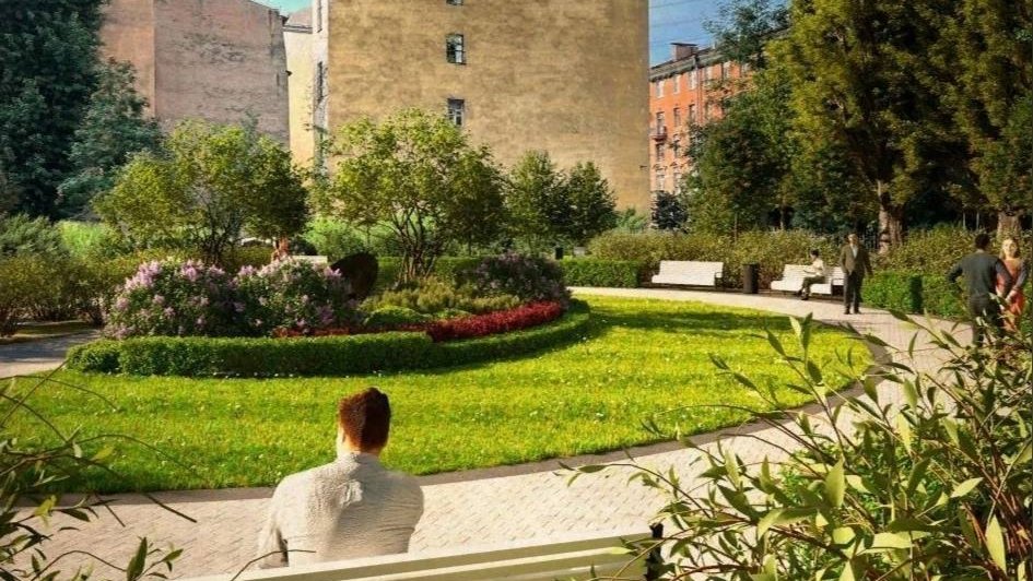 Сквер Лидии Клемент в Петербурге благоустроят в 2023 году