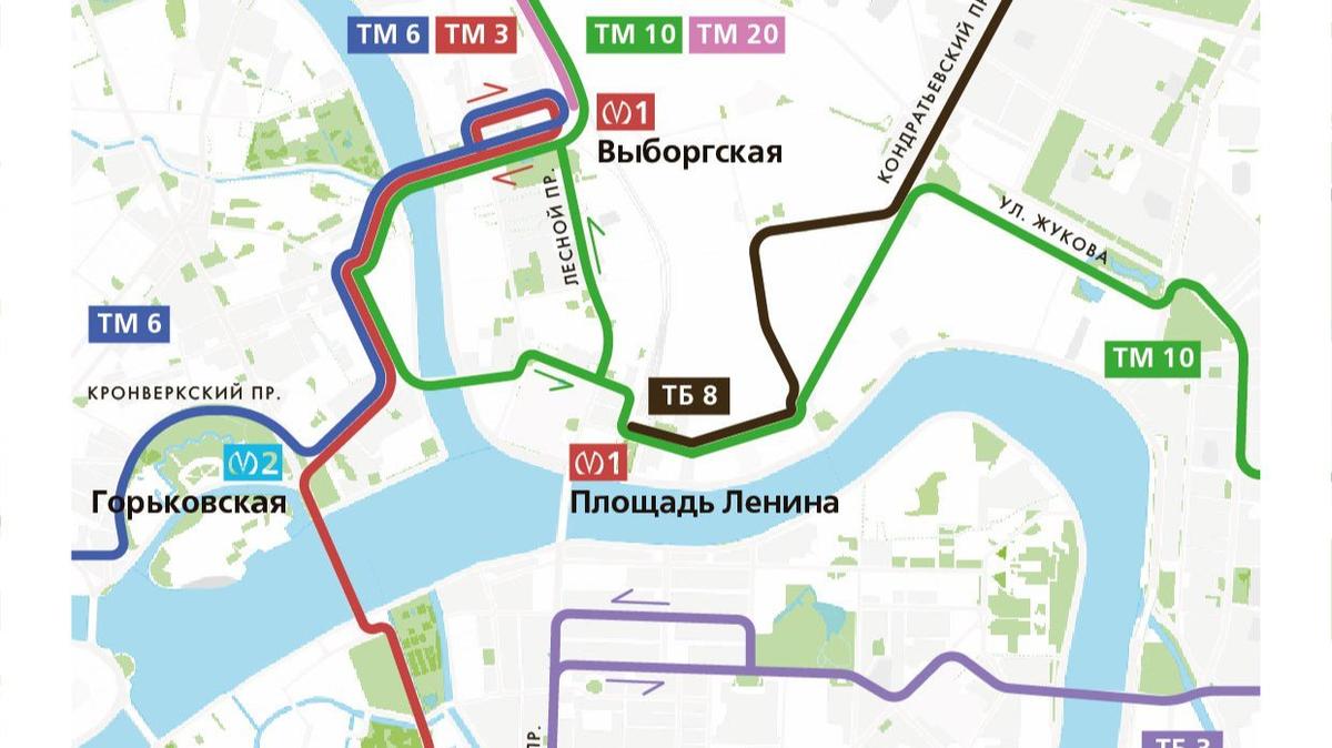 Трамваи и троллейбусы изменят маршруты из-за работ на улице Комсомола