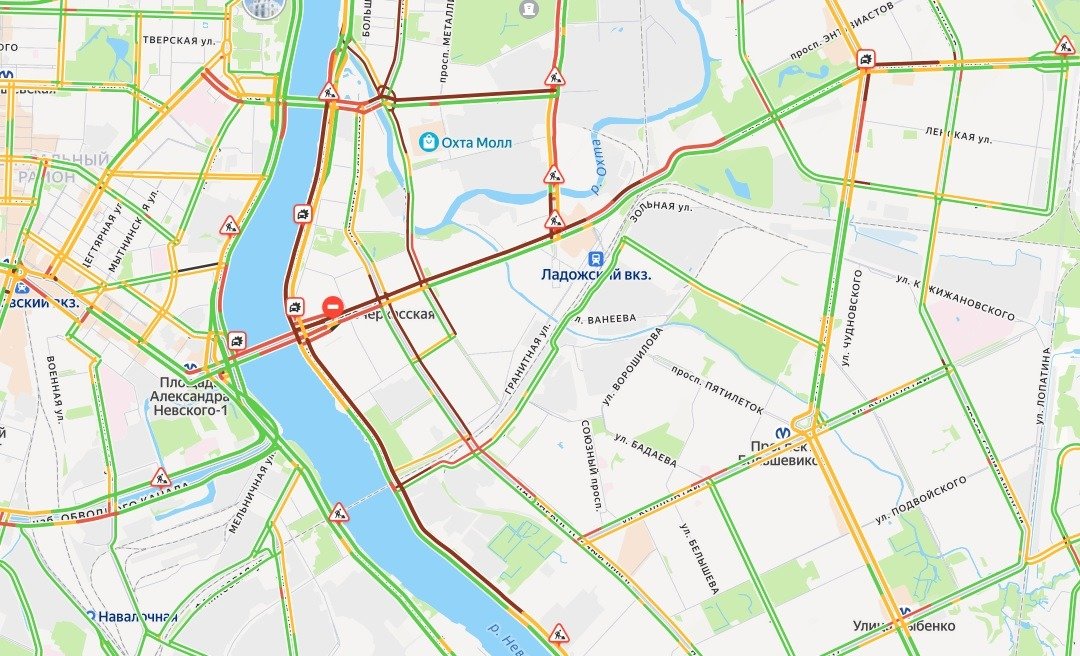Схема: «Яндекс.Пробки»