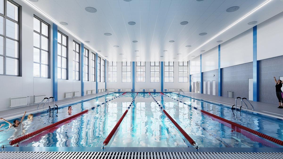 Школа на 550 мест с двумя бассейнами появилась в Выборгском районе Петербурга