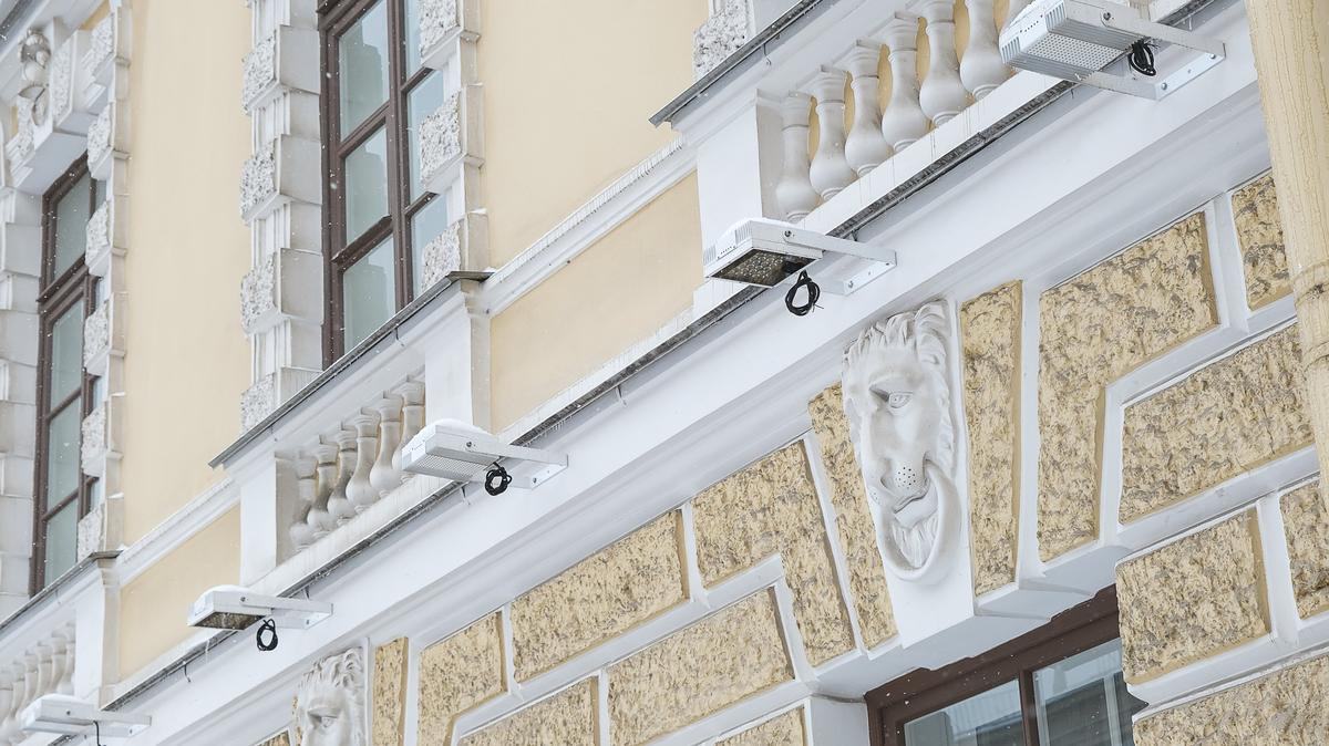 На Московском проспекте 13 фасадов украсит художественная подсветка