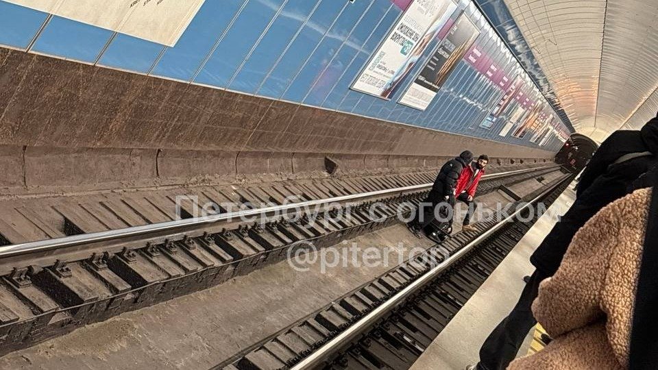Девушка упала на пути на станции метро «Комендантский проспект»