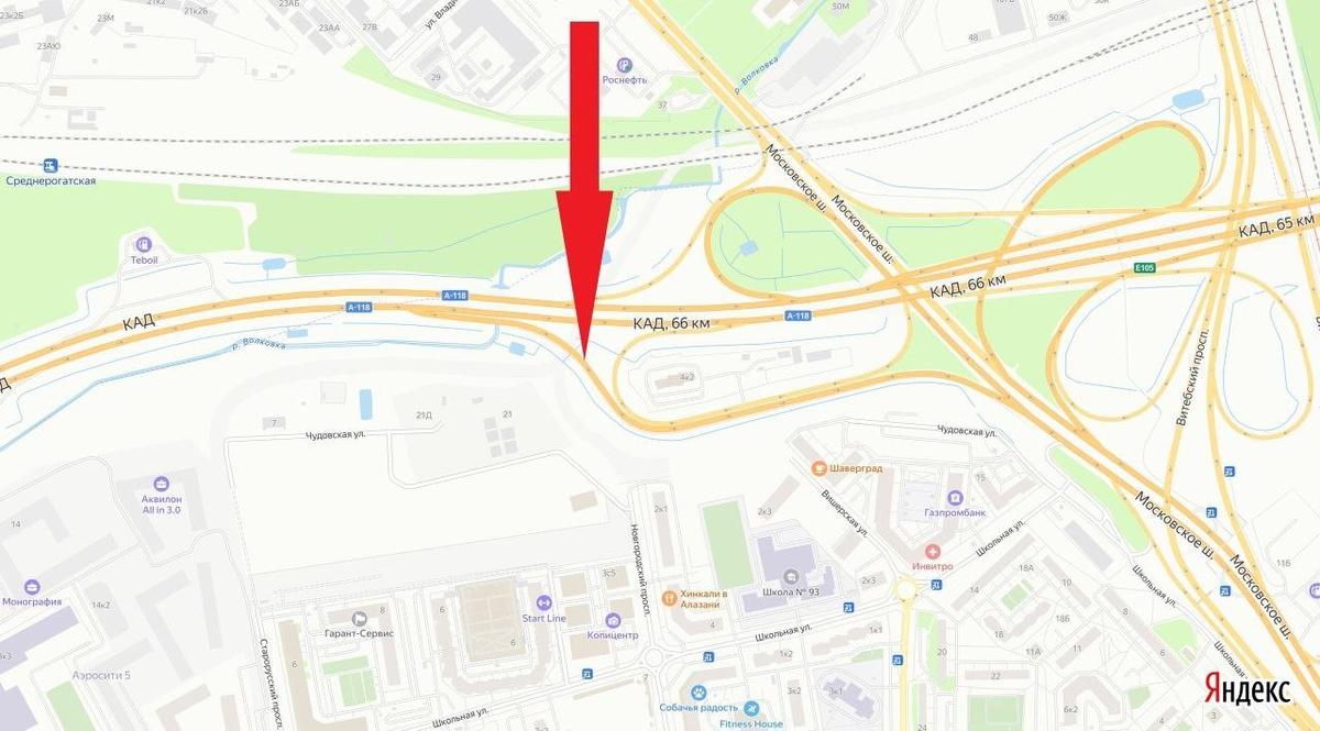 Схема: ФКУ Упрдор «Северо-Запад»