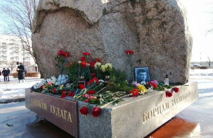 У Соловецкого камня вспоминают Бориса Немцова